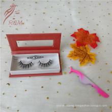 Silk Synthetic False Private Label Eyelashes 3D Faux Mink Eyelash with Clear Band